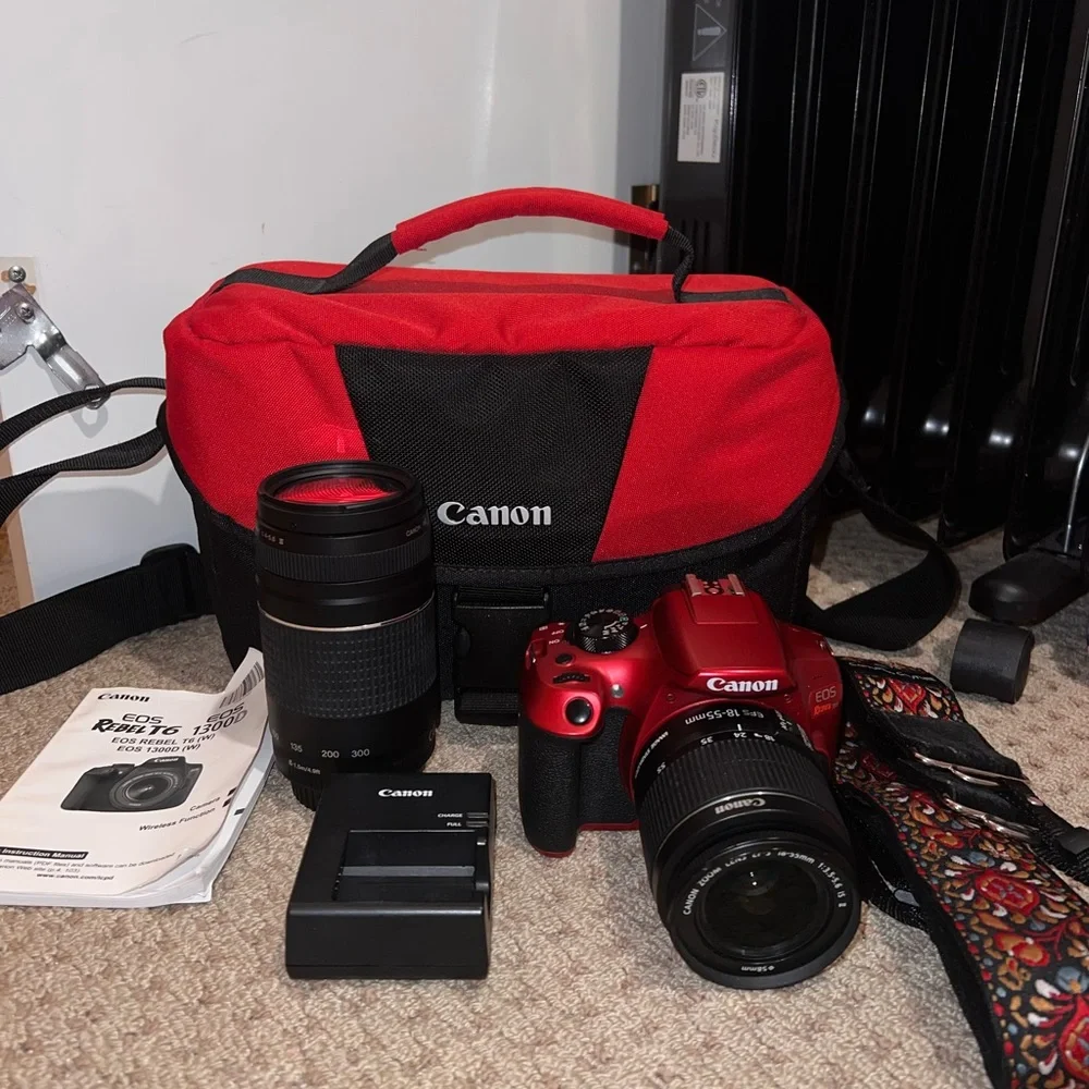 Canon Red and Black Digital Camera Kit